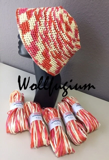 Adriafil Rafia Papiergarn Naturbast aus Holzfaser 66 Waldgrün - Bild 3 von 4