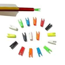 50/100pcs Arrow Tails Nocks Insert ID 4.2/6.2mm Pin Size S/L DIY Plastic Hunting