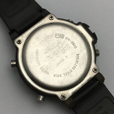 Casio G-Shock DW-6500 Module 1160 Alarm Chronograph Vintage Watch