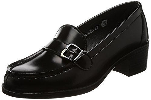 New [Haruta] Loafers with buckle 3E Women's 4600 Black 25.5