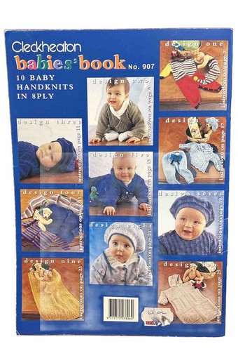 Cleckheaton Knitting Pattern Book 10 Baby Handknits 8 Plys Sizes 0 - 9Mth No 907 - Picture 2 of 3