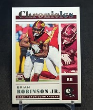 Brian Robinson Jr. Rookie RC 2022 Chronicles Card Base #37 Washington Commanders. rookie card picture