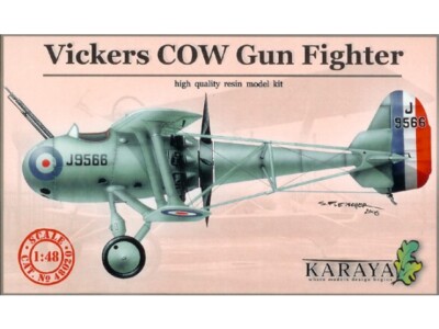 Karaya Models 1/48 VICKERS COW GUN FIGHTER 1930s British Prototype