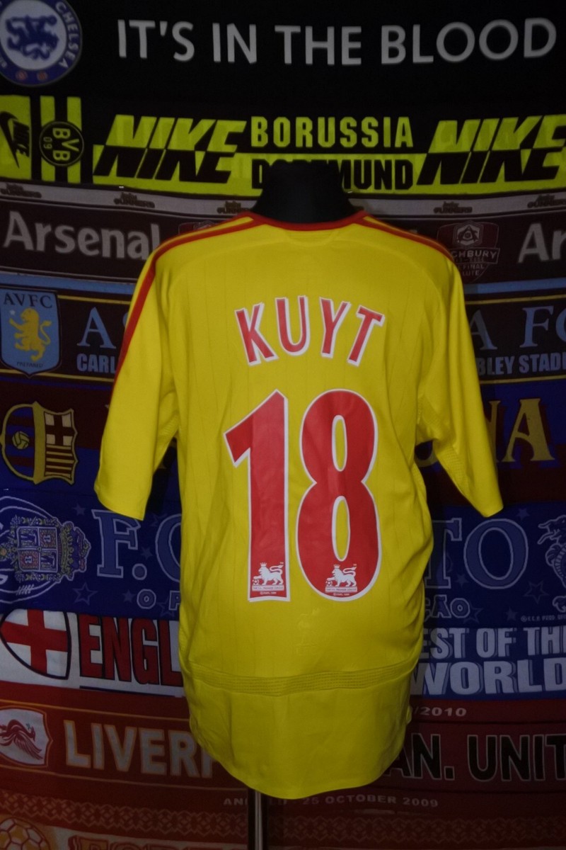 5/5 Liverpool boys 12 years 152cm 2006 #18 Kuyt football shirt