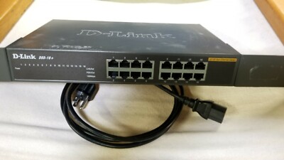D-Link DSS-16+ Switch with power cord