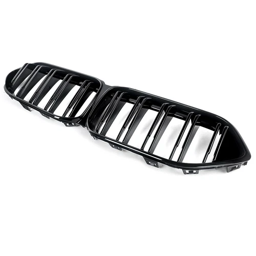 Parachoques delantero de doble listón rejilla para BMW Serie 2 F44 2020-2022 negro brillante - Imagen 7 de 13