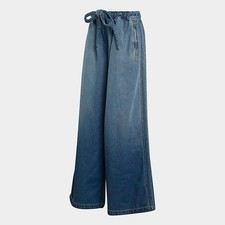 adidas WMNS Denim Track Pants Medium Vintage Denim 100% Cotton KE1071 XS-3XL