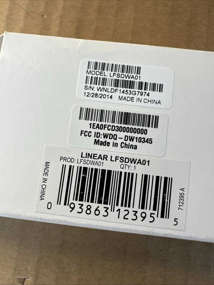 New Linear Door/Window Wireless Sensor White LFSDWA01 - Image 3 of 3