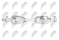 Nty NPW-CT-169 Antriebswelle Vorne Links FüR CitroËN Peugeot