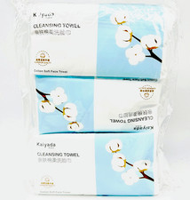 Disposable 100 Cotton Soft Face Cleansing Towel Make Up Soft Wipes 3PK