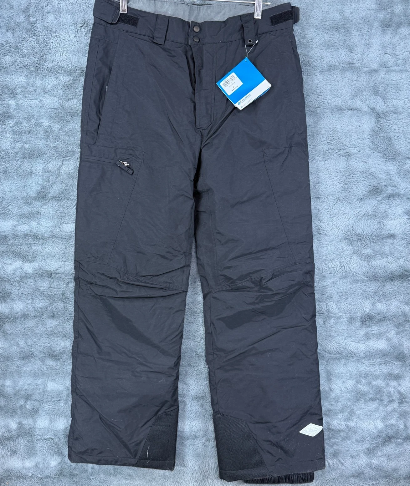 Columbia Blackcomb Ski Snow Pants Mens Medium Black Waterproof Omni-Tech Winter