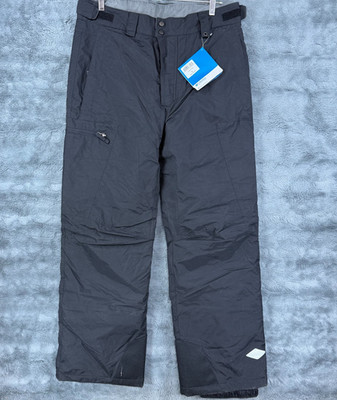 Columbia Blackcomb Ski Snow Pants Mens Medium Black Waterproof Omni-Tech Winter