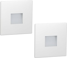 2 x Recessed Wall LED Lighting Indoor / Outdoor Warm White Weatherproof