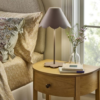 Scallop Shade Metal Table Lamp Purple - Threshold designed with Studio McGee