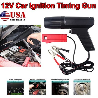 Car 12V Engine Ignition Timing Light for 2&4 Stroke Petrol Engine Strong Flash