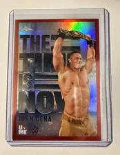 2025 Topps Chrome WWE - The Time Is Now John Cena #TIN-22 Red 5/5 Bookend
