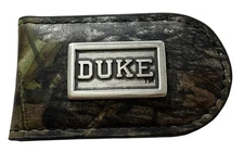 Duke Blue Devils Genuine Leather Money Clip-Camo-by Enmon-New in Tin
