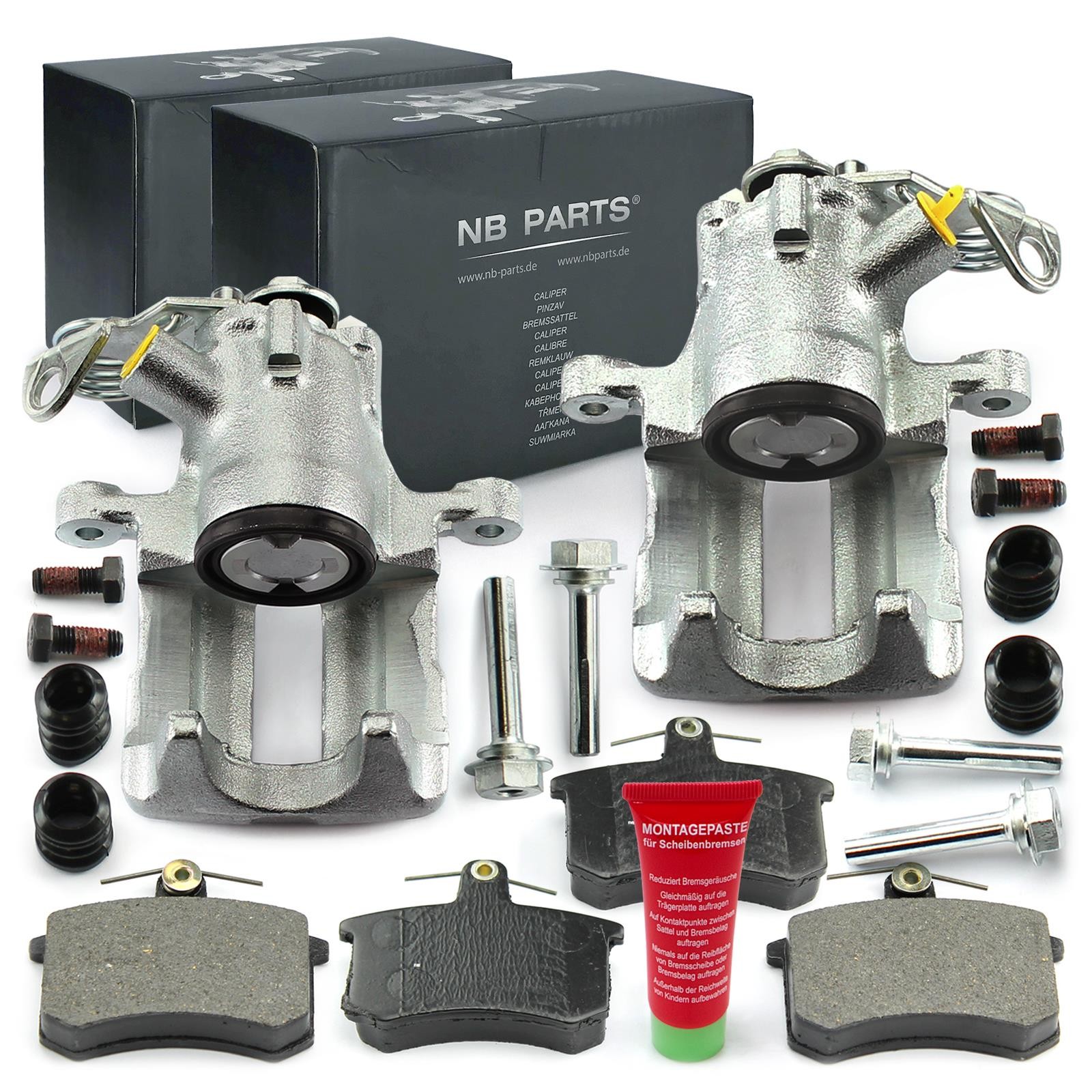 2x Brake Caliper + Pads Rear for Audi A4 B5+ Avant Fgst-Nr. 8D-V-160000