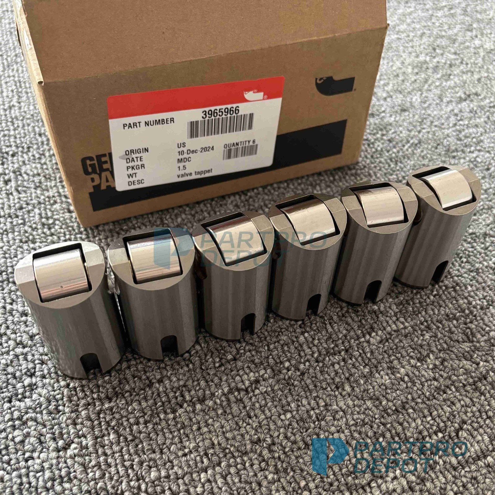 Set of 6 Tappet Valve Cam Followers For Cummins 8.3L 6CT ISC QSL ISL 3965966