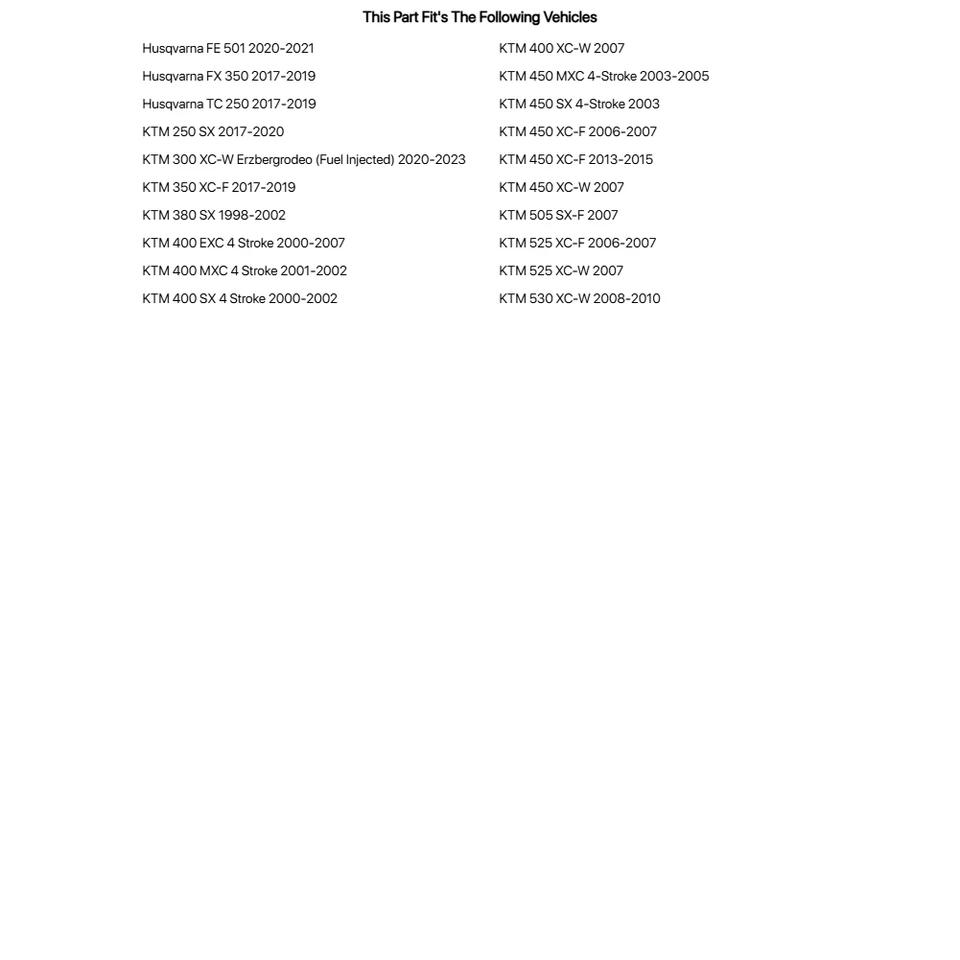 Kit de cadena de transmisión primaria y piñón - Cadena de anillo X trasera/dorada de acero para KTM 530 Foto 2 de 2