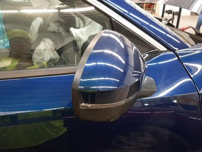OEM Side View Door Mirror For Kicks Blu Blk-Text Pwr Right
