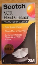 Scotch High Performance VCR Head Cleaner,  NEW