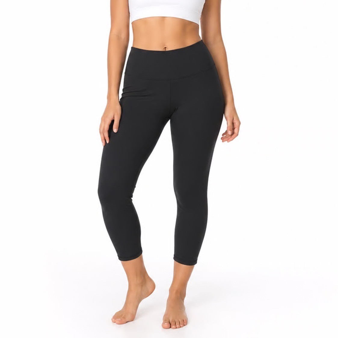 DSG Momentum Capri Womens Small Pure Black High Rise Workout Leggings