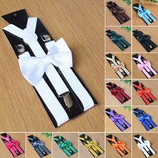 Suspender And Bow Tie Set For Adults Men,Women Teens 20 Selections Hot Sale