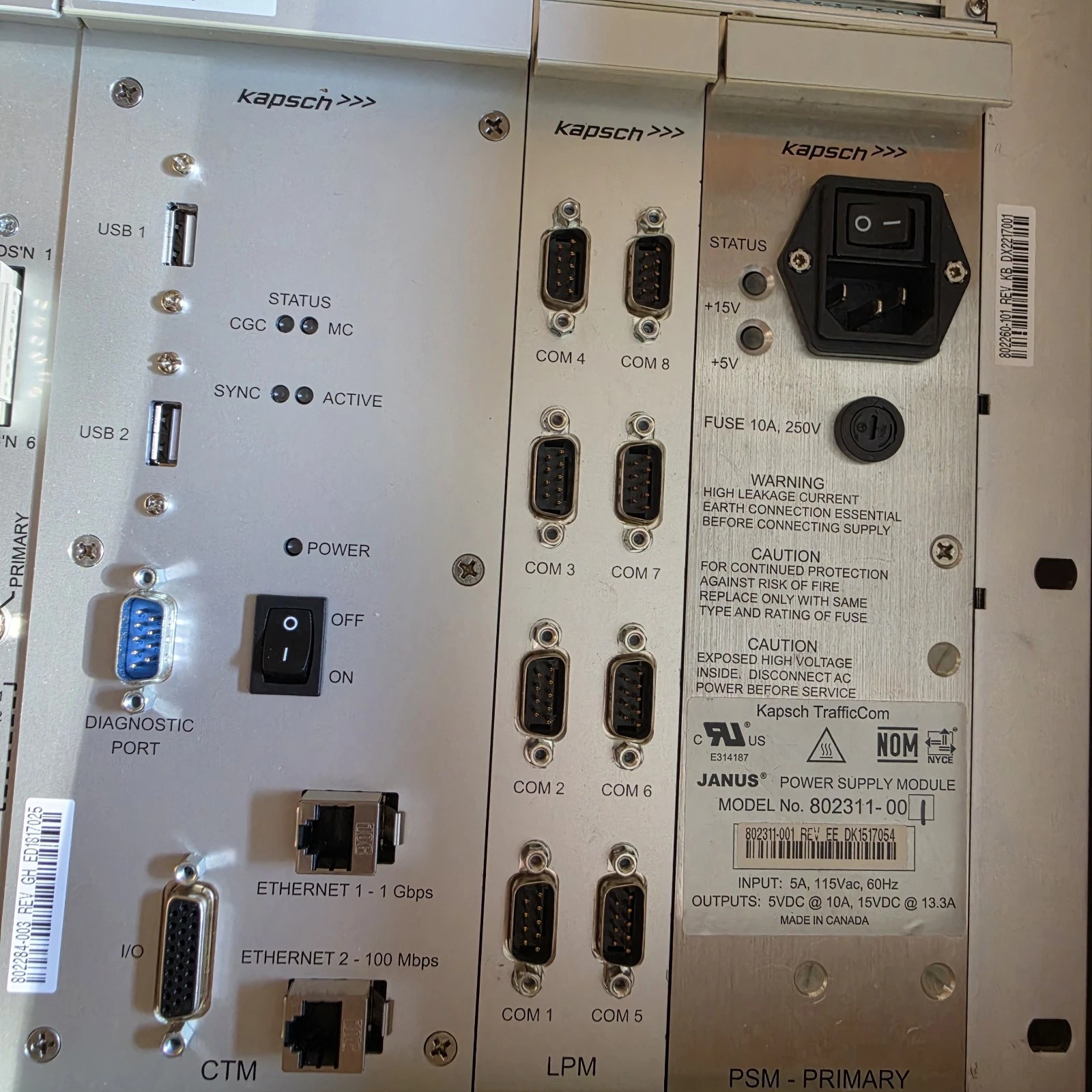 802260-101 Kapsch JANUS MPR2.3 Toll Reader MRFM-S Dual Controllers NOS - product detail image 7