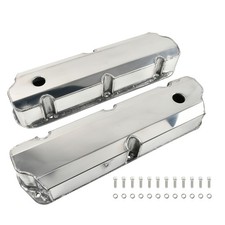 Fabricated Tall Valve Covers W Holes For 1962-85 Small Block Ford Sbf 302 351w