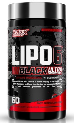 Nutrex Research Lipo-6 Black Ultra Concentrate | 60 Count (Pack of 1),