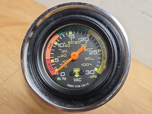 Mechanical Vacuum Gauge Panel Range 0-30 In. - Picture 1 of 7