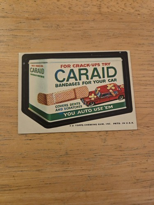 #ad #ad 1974 Topps Original Wacky Package 10th Series Card Sticker Tan Caraid $5.00