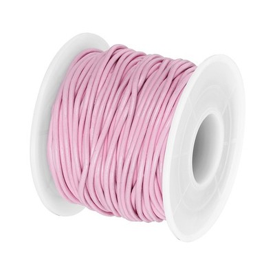 22 Yard x 1.5mm Rundlederschnur für Schmuckherstellung, Lederschnur, Pink