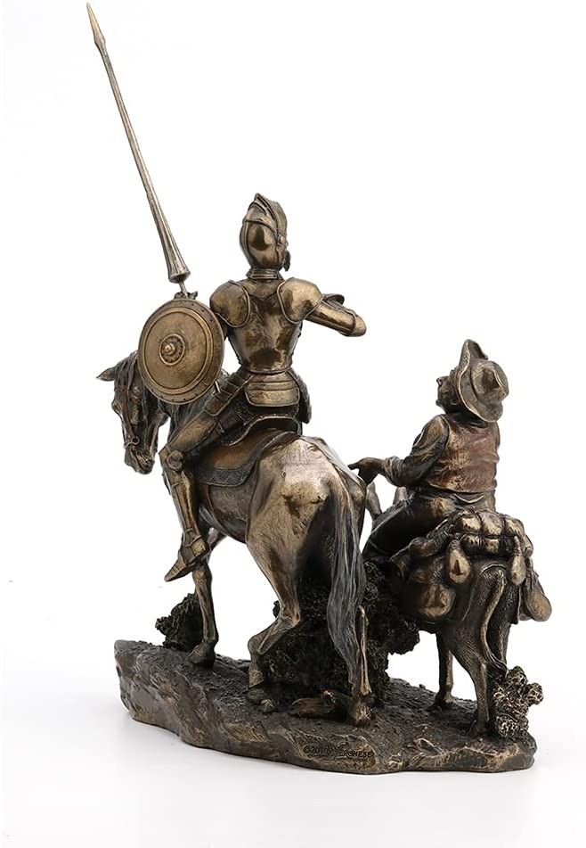 Don Quixote And Sancho Panza Cold Cast Bronze Home Decorative Collectible