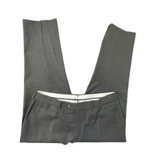 Suitsupply Brescia Super 110's Wool Dress Trouser Pants Gray Size 38x28 Men
