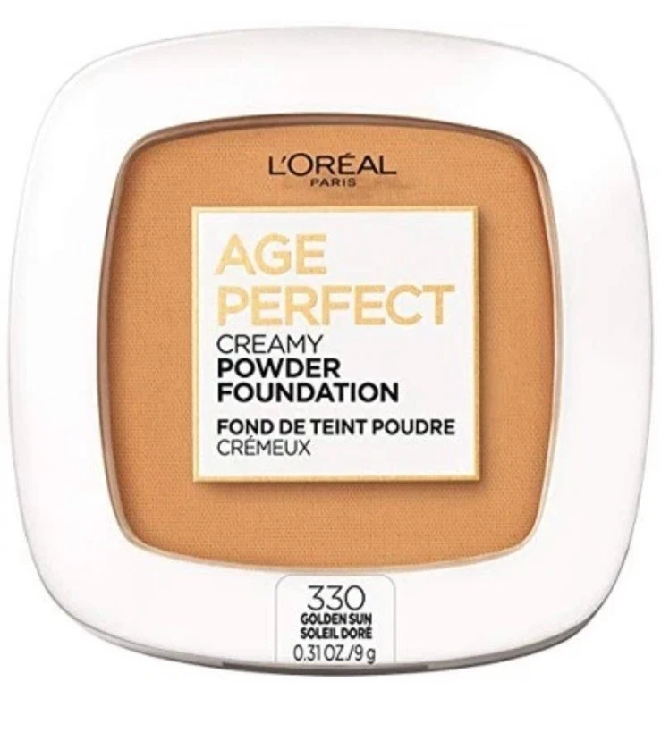 Loreal Age Perfect Creamy Powder Foundation 330 Golden Bun New Sealed Lot Of 2 - Image 2 of 4