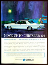 Chrysler New Yorker Original 1964 Vintage Print Ad