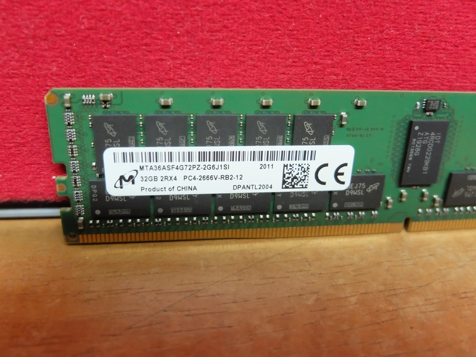 Micron 32GB 2Rx4 DDR4 PC4-2666v-RB2-12 (HPE 840758-091)Server Memory (T9) - Image 2 of 3