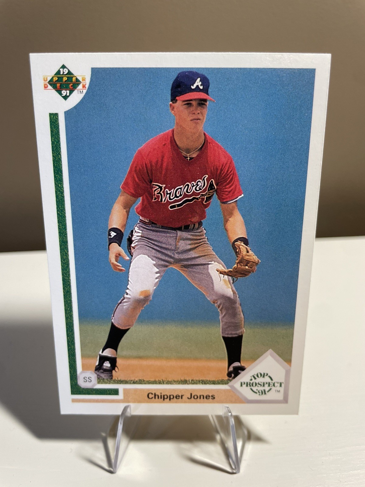 1991 Upper Deck - Top Prospect Chipper Jones #55 (RC)