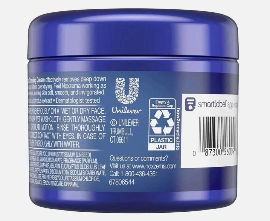 Noxzema оригинальный крем для глубокой очистки белый 2 унц — дорожный размер, глубокая очистка - Изображение 2 из 3