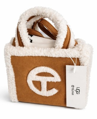 TELFAR X UGG Brown Shearling Mini Bag