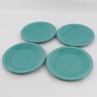 Set of 4 Homer Laughlin Fiesta Turquoise Salad  Plates dated 2007