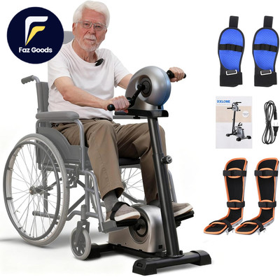 Electric Physical Therapy Exercise Bike with Leg Support & Stroke Hand Brace US