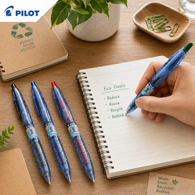 Pilot B2P Begreen Rollerball Gel-Tintenroller Retrak. Medium Spitze