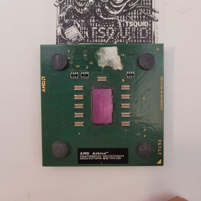 AMD Athlon XP 2500+ CPU Processor AXDA2500DKV4D w Unlocked Multiplier RARE Vtg