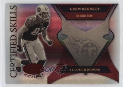 2005 Leaf Certified Materials Skills Mirror Red 47/250 Drew Bennett #CS-36 0n8h