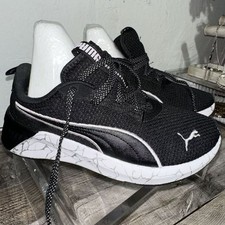 Puma Softride Women's Size 5.5 Black White Running Shoes