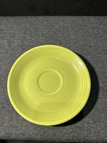 Fiesta Fiestaware Vintage Chartreuse Yellow Saucer Pre-Owned Bright Classic