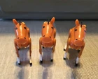 Vintage Fisher Price little people lot/3 brown Horses for farm